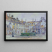Interno del cortile dell'Abbaye-aux-Bois, 16 rue de Sèvres nel 1906, 7o arrondissement - Frédéric Houbron — quadro incorniciato alla parete