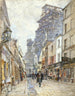 La rue du Chevalier-de-la-Barre avec le Sacré-Cœur en construction - Frédéric Houbron — vista dell’opera