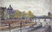 Le quai Conti et le pont des Arts - Frédéric Houbron — vista dell’opera