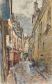Rue Chanoinesse en 1905 4e arrondissement - Frédéric Houbron — vista dell’opera