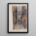 Rue des Oiseaux Mercato dei Bambini Rouges la sera 3° arrondissement - Frédéric Houbron — quadro incorniciato alla parete