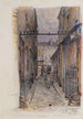 Rue des Oiseaux Mercato dei Bambini Rouges la sera 3° arrondissement - Frédéric Houbron — vista dell’opera