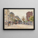 Tramways imperiale in un viale di Parigi nel 1901 - Frédéric Houbron — quadro incorniciato alla parete