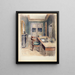 Camera della casa abitata da Honoré de Balzac - Frédéric Léon — quadro incorniciato alla parete