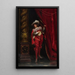 Un cavaliere in rosso - Frédéric Soulacroix — quadro incorniciato alla parete