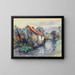 Paesaggio con un cottage - Frederic Charles Vipond Ede — quadro incorniciato alla parete