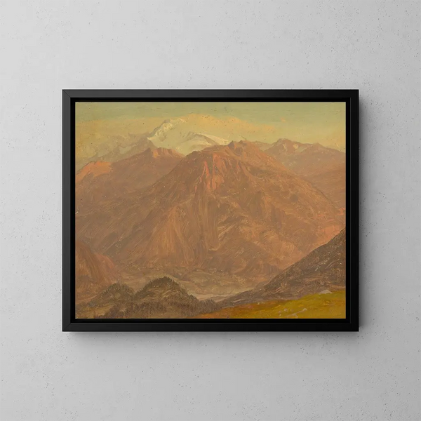 Montagne della Colombia o dell'Ecuador - Frederic Edwin Church — quadro incorniciato alla parete
