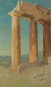 Colonnes del Partenone Atene - Frederic Edwin Church — vista dell’opera