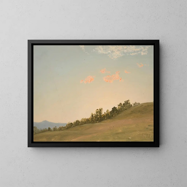 Collina a Hudson, New York - Frederic Edwin Church — quadro incorniciato alla parete