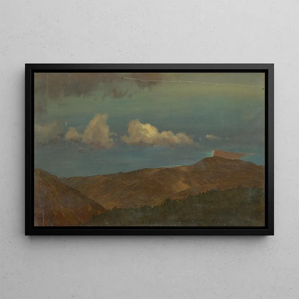 Paesaggio ondulato - Frederic Edwin Church — quadro incorniciato alla parete