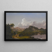 Casa sul lago - Frederic Edwin Church — quadro incorniciato alla parete