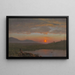 Vallée de l'Hudson, New York, al tramonto - Frederic Edwin Church — quadro incorniciato alla parete