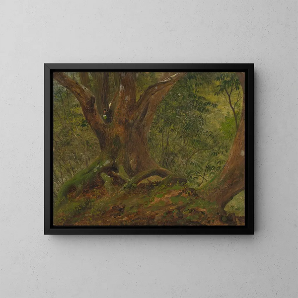 Nei boschi in Giamaica - Frederic Edwin Church — quadro incorniciato alla parete