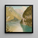Königssee in Baviera - Frederic Edwin Church — quadro incorniciato alla parete
