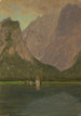 Königssee vicino a Berchtesgaden Baviera - Frederic Edwin Church — vista dell’opera
