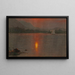 Tramonto sul lago Millinocket - Frederic Edwin Church — quadro incorniciato alla parete