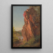 Paesaggio con grande roccia possibilmente della Carolina del Nord - Frederic Edwin Church — quadro incorniciato alla parete