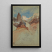 Regard vers le sentier à Bright Angel Grand Canyon Arizona - Frederic Edwin Church — quadro incorniciato alla parete