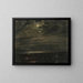 Luna sulla costa del Maine - Frederic Edwin Church — quadro incorniciato alla parete