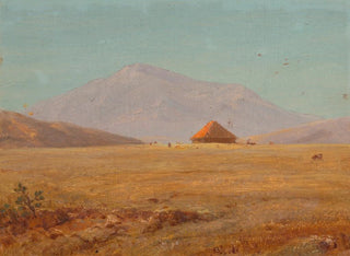 Piatto montano con una baita - Frederic Edwin Church — vista dell’opera