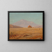 Piatto montano con una baita - Frederic Edwin Church — quadro incorniciato alla parete