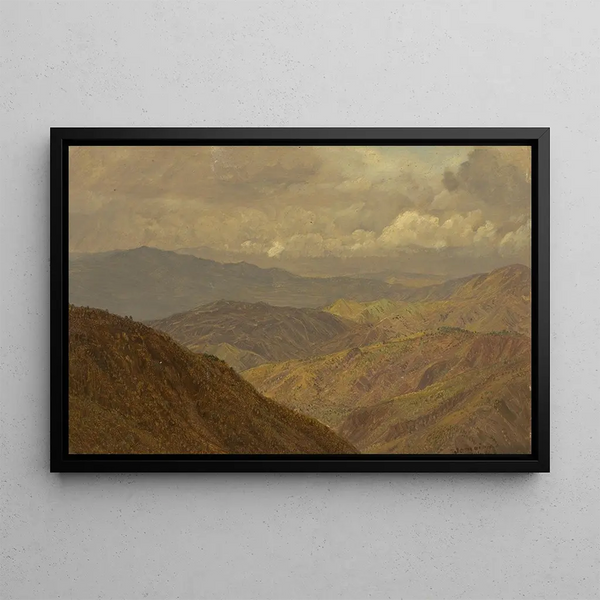 Paesaggio montano II - Frederic Edwin Church — quadro incorniciato alla parete
