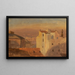 Tetti di Roma, Italia - Frederic Edwin Church — quadro incorniciato alla parete