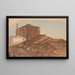 Tetti vicino a Sant'Andrea delle Fratte dal Pincio, Roma - Frederic Edwin Church — quadro incorniciato alla parete