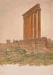 Ruines du Temple de Zeus Baalbek - Frederic Edwin Church — vista dell’opera