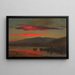 Tramonto sul fiume Hudson, New York - Frederic Edwin Church — quadro incorniciato alla parete