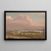 Tramonto sulla valle dell'Hudson - Frederic Edwin Church — quadro incorniciato alla parete