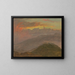 Tramonto e montagne - Frederic Edwin Church — quadro incorniciato alla parete