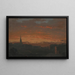 Tramonto a Hudson New York - Frederic Edwin Church — quadro incorniciato alla parete