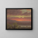 Tramonto in Giamaica, Antille Occidentali - Frederic Edwin Church — quadro incorniciato alla parete