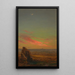 Coucher de soleil près de Rome - Frederic Edwin Church — quadro incorniciato alla parete