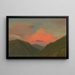 Tramonto sul colle Giamaica Antille - Frederic Edwin Church — quadro incorniciato alla parete