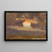Tramonto sulle colline spoglie - Frederic Edwin Church — quadro incorniciato alla parete
