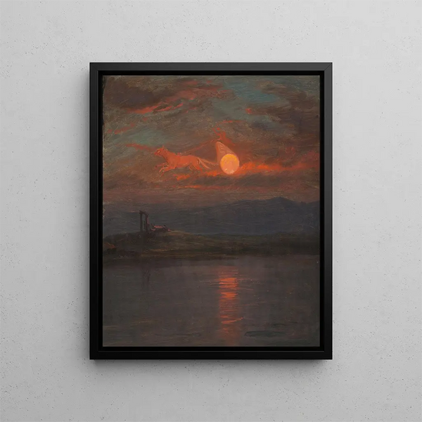 Le Chariot du Soleil Fantasy - Frederic Edwin Church — quadro incorniciato alla parete