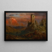 Torre di vedetta in Italia - Frederic Edwin Church — quadro incorniciato alla parete