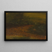 Ruscello boscoso nei Catskills - Frederic Edwin Church — quadro incorniciato alla parete