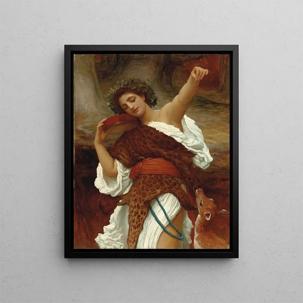 Bacchante - Frederic Leighton — quadro incorniciato alla parete