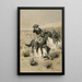 Jours sur la prairie, mains en l'air - Frederic Remington — quadro incorniciato alla parete