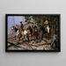 Alla ricerca di un pascolo per il bestiame - Frederic Remington — quadro incorniciato alla parete