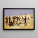 Rôtir le bœuf de Noël dans un camp de cavalerie - Frederic Remington — quadro incorniciato alla parete