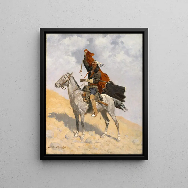 Le Signal de la couverture - Frederic Remington — quadro incorniciato alla parete