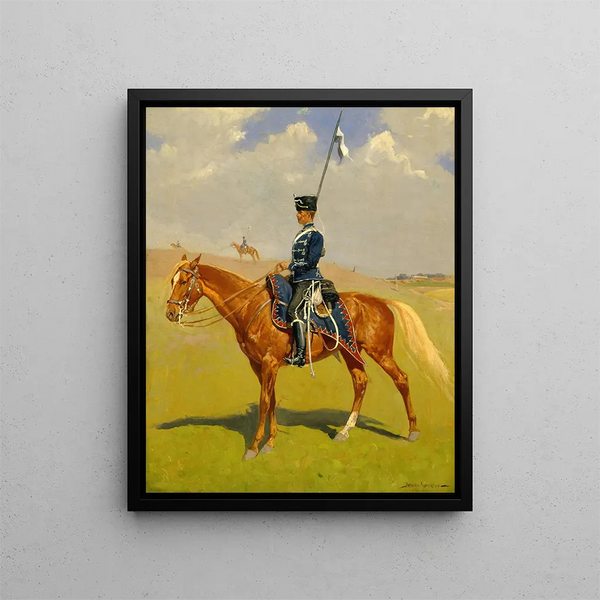 Le Hussard - Frederic Remington — quadro incorniciato alla parete