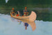 Due uomini e un cane in una canoa - Frederic Remington — vista dell’opera