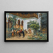 Una Corte Nord-Africana - Frederick Arthur Bridgman — quadro incorniciato alla parete
