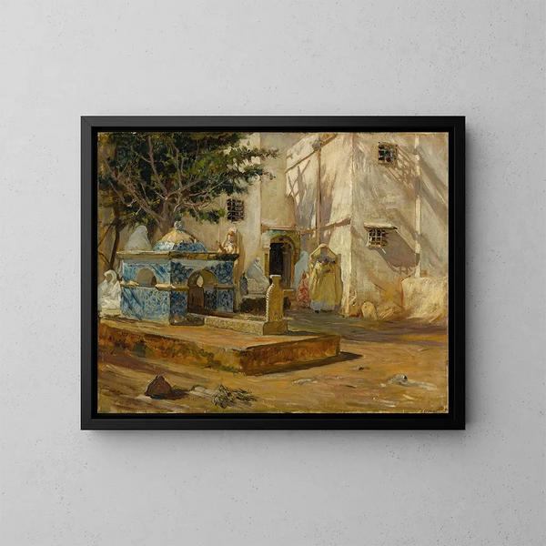 Alger, il porto - Frederick Arthur Bridgman — quadro incorniciato alla parete