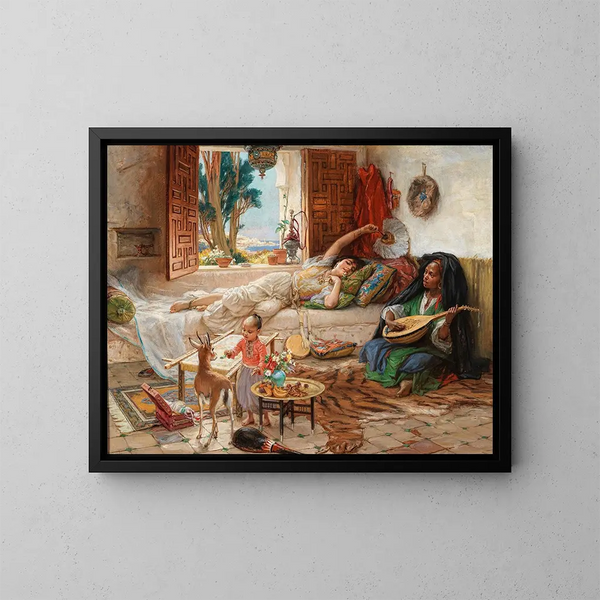 Un après-midi à Alger - Frederick Arthur Bridgman — quadro incorniciato alla parete